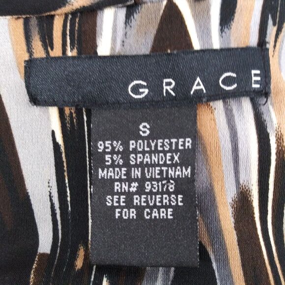 Grace Sweater Women's S Long Sleeve Multicolor Light Weight Open Front Cardigan - Picture 4 of 5